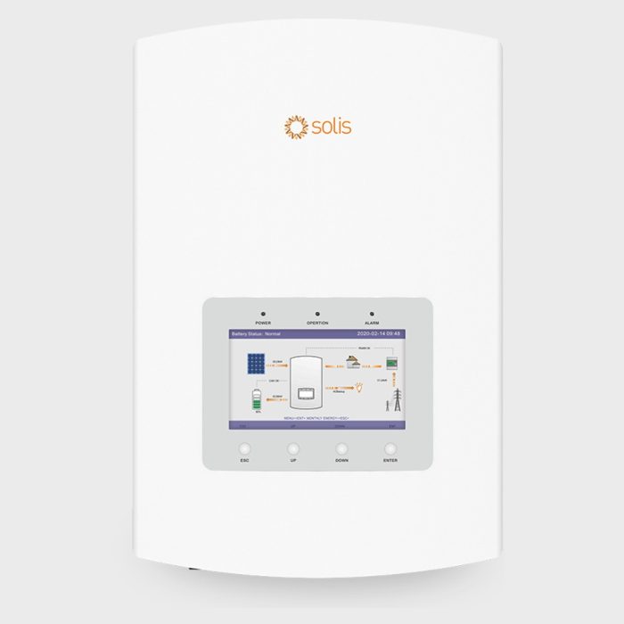 Solis 6kW Hybrid Inverter SOL-6K-RHI-48ES-5G-DC screen view