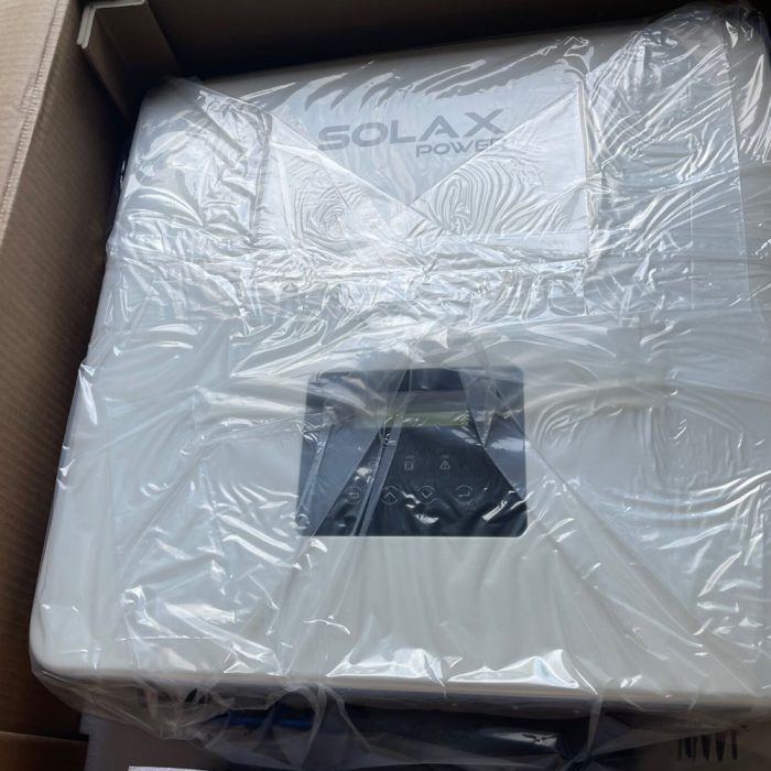 SolaX 10kW Hybrid Inverter X3 displayed in box